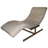 MILO BAUGHMAN ATTRIBUTED CHAISE LOUNGE