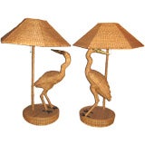 HAND CRAFTED STUDIO PAIR LAMPS MEXICO