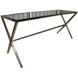 1970s CHIC X BASE CONSOLE TABLE