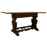 Walnut Late Baroque One-Drawer Fratino Table
