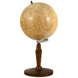 Neoclassical Style Cellestial Globe on Turned Fruitwood Stand