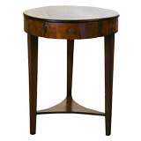 Italian Neoclassical Period Walnut One Drawer Table