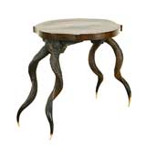 Italian Neoclassical Period Walnut Table Top on Horn Legs