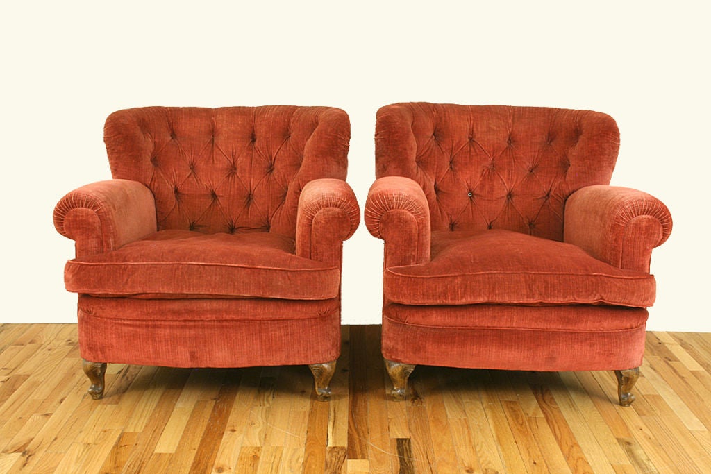 Pair of French Upholstered Bergeres