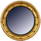 English Regency Style Round Giltwood Frame