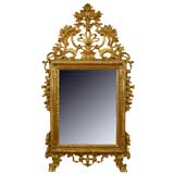 Italian (Piemontese) Louis XV Style Carved and Giltwood Mirror