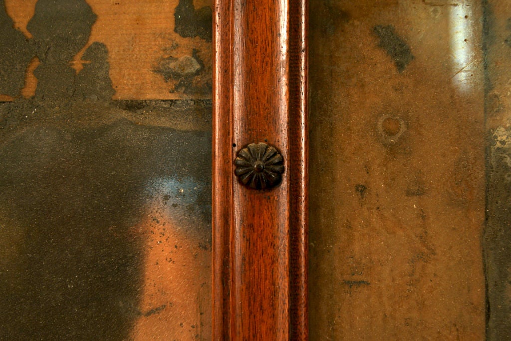 Italian Directoire Period Walnut Reticulated Mirror 2