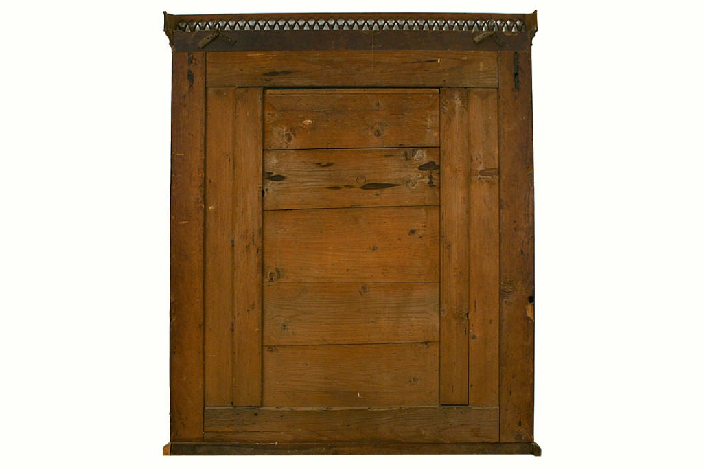 Italian Directoire Period Walnut Reticulated Mirror 4