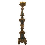 Italian LXIV Period Tall Giltwood and Mirrored Altarstick