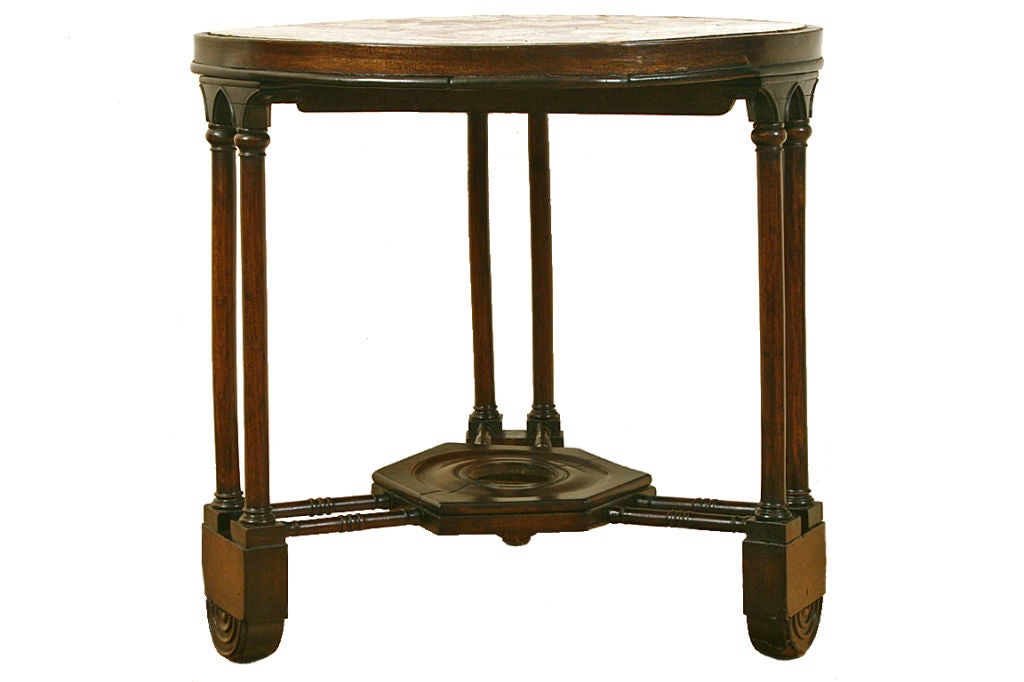 French Late Restauration Period Walnut Gueridon
