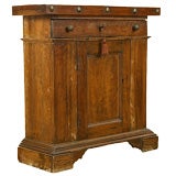 Bolognese Late Baroque One Door and One Drawer Piccolo Credenza