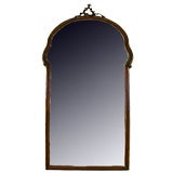 Italiain Venitian Carved Walnut and Gilt Trimmed Mirror