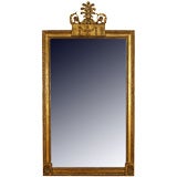 Antique George III Carved Giltwood and Gesso Mirror