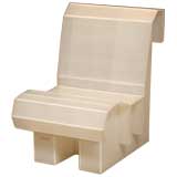 White Corrugated Child's Chair