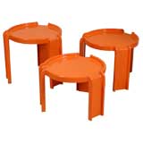 Kartell Nesting Tables by Stoppino