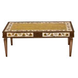 Jansen Gilt 
Eglomise Coffee Table. Mid 20th Century
