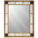 Antique Neoclassical Giltwood and Etched Glass Mirror. Circa 1780