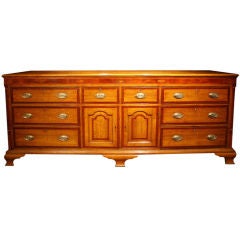 George III Oak and Mahogany Dresser. C 1780