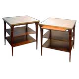 PAIR Directoire Style Tables Stamped Jansen. Mid 20th C
