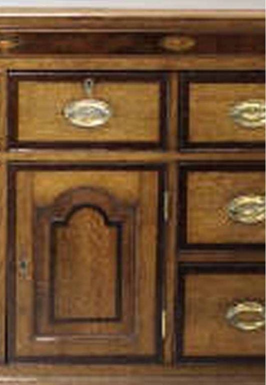 English Regency Rosewood Parcel Gilt Side Cabinet. Circa 1810
