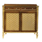 Used Regency Rosewood Parcel Gilt Side Cabinet. Circa 1810