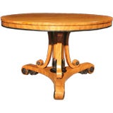 Continental Sycamore Center Table, Early 19th C