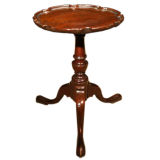 Antique Georgian Style Mahogany Piecrust Kettle Stand. Late 19th C