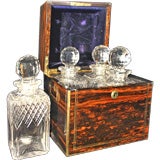 Victorian brassbound Calamander Liqueur Case