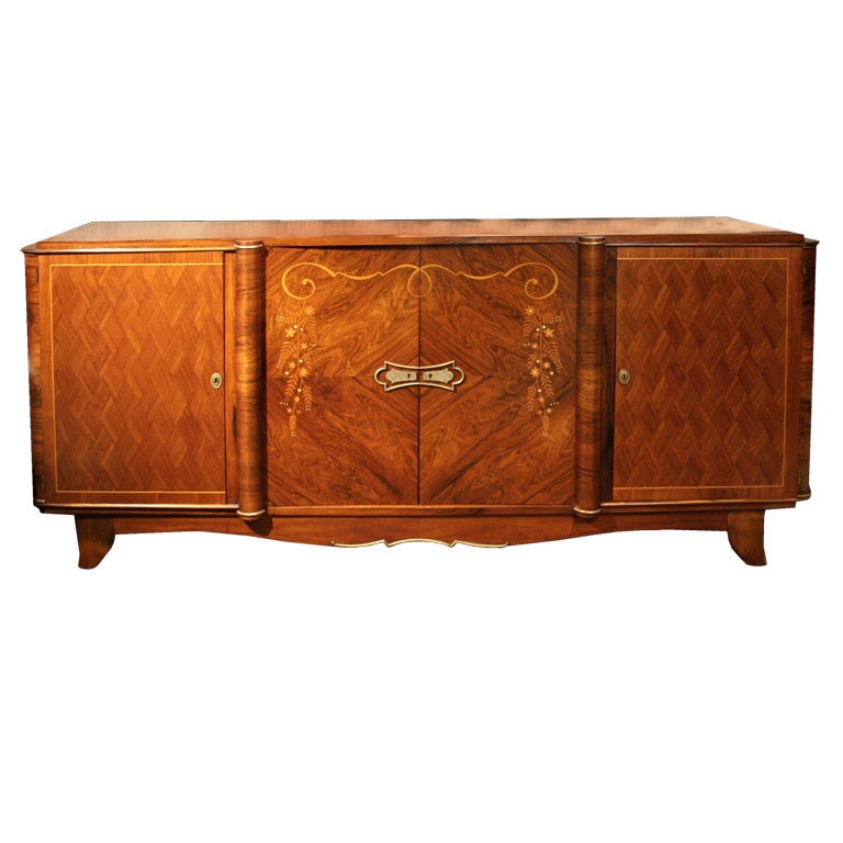 Art Deco Side Cabinet in the Manner of Leleu, circa 1935 For Sale