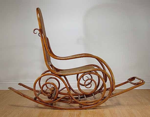 PAIR J.&J. Kohn Bentwood Rocking Chairs. C1900 4