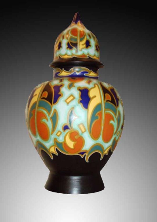 Art Deco Baluster Vase Circa 1925
