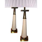 PAIR American Stiffel 1960s Lamps.