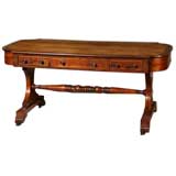 Regency Brass Inlaid Rosewood Library Table. C1815