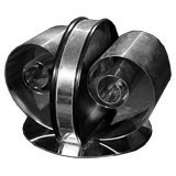 Mid Century Modern Chrome Letter Napkin Holder