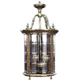 Neoclassical Gilt-Bronze Hall Lantern