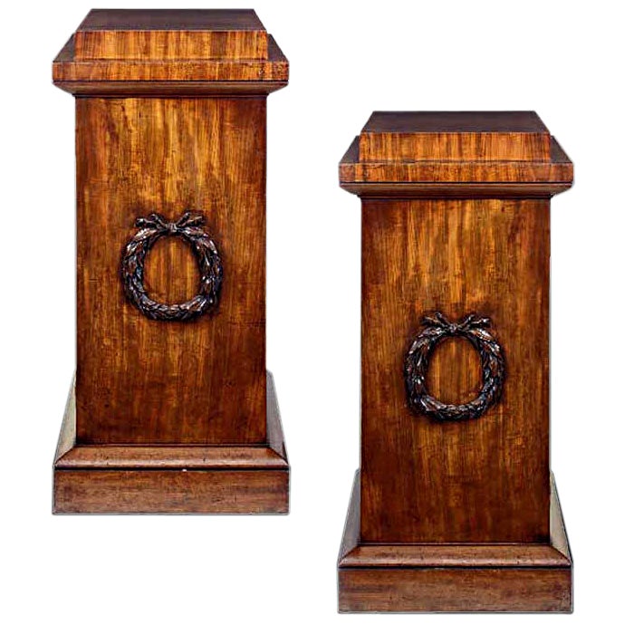 Pair of Regency Mahogany Pedestals, circa 1815 For Sale