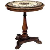 Late Regency Rosewood Marble Center Table. C1840