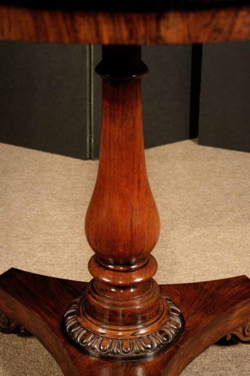 Late Regency Rosewood Marble Center Table. C1840 1