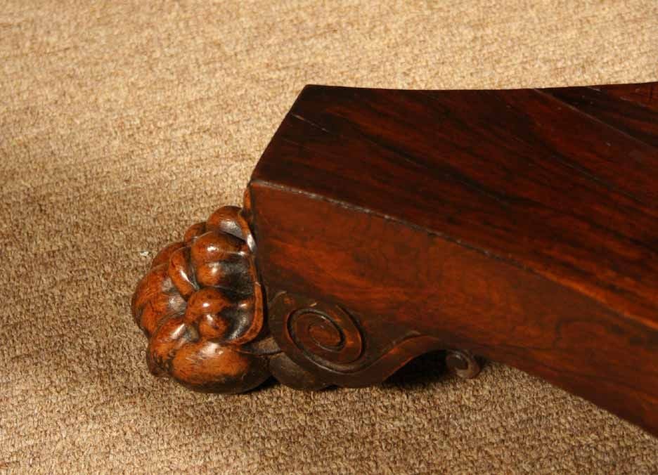 Late Regency Rosewood Marble Center Table. C1840 4