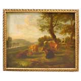 English School Landscape Oil Painting, Late 18th C