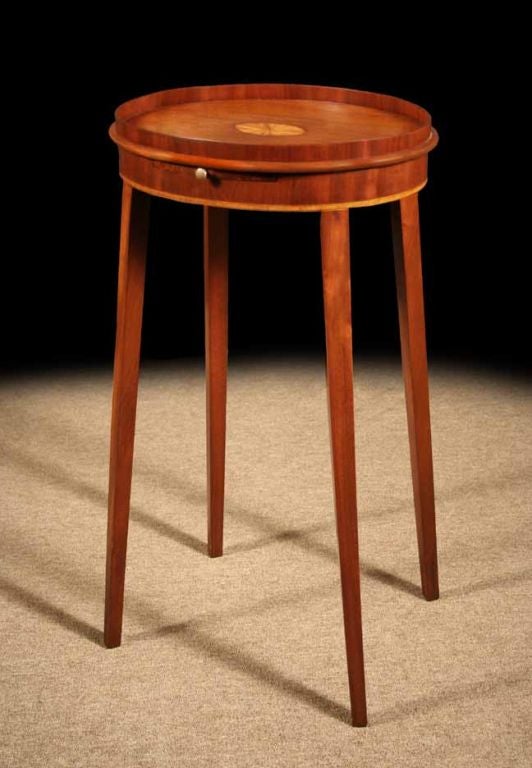 George III Oval Mahogany Kettle Stand. C1790