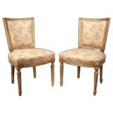 Set Ten Painted Dining Room Chairs