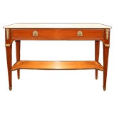 Jansen Bronze Mounted And Marble Top Console,