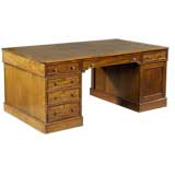 Vintage Georgian Style Mahogany Partners Desk. C 1850