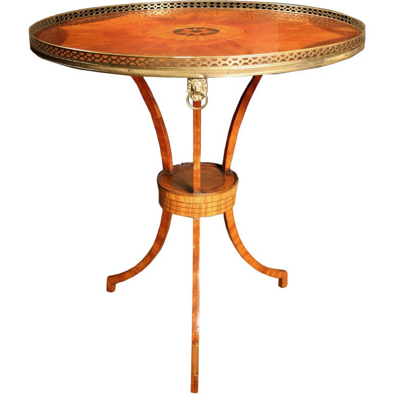 Dutch Neoclassical Satinwood Table. Circa 1790