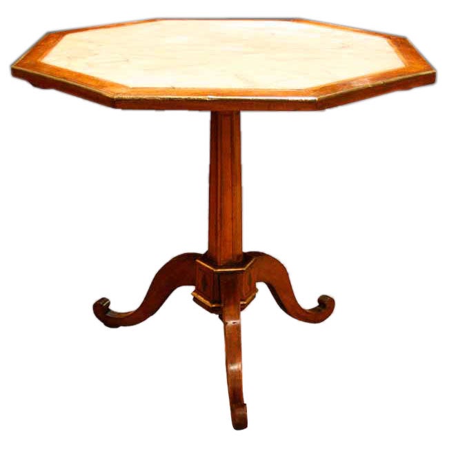 French Directoire Walnut Table. Late 18th C