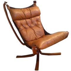 Vintage "Falcon" Chair by Sigurd Ressell,  Circa 1970