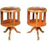 Matched Pair Edwardian Library Tables, circa 1910