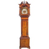 George III Style Walnut Grandmothers Clock. 20th C