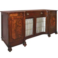 PAIR Regency Mahogany Side Cabinets. Circa 1805